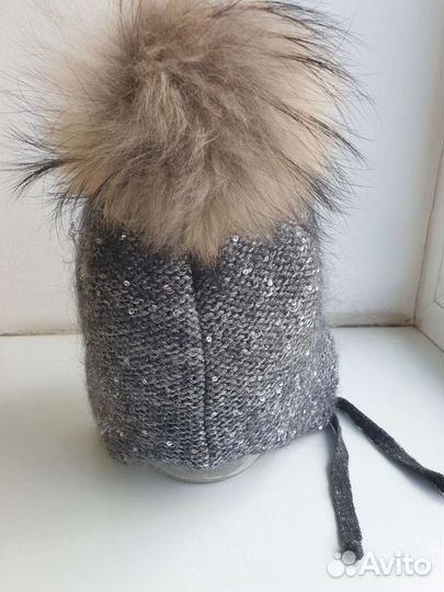 Шапка зимняя для девочки 48 50