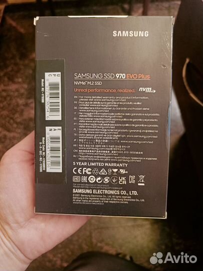 Ssd m2 Samsung 970 evo plus 500гб