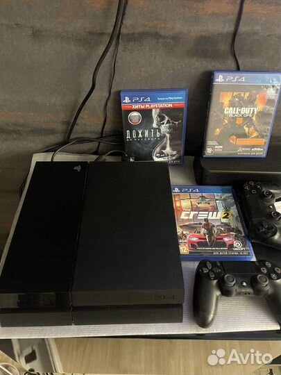Sony Playstation4 +125 игр+2 геймпада