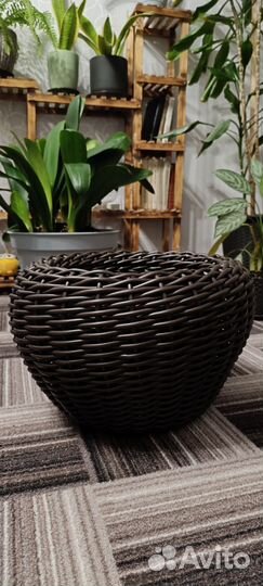 Кашпо из ротанга 12 литров
