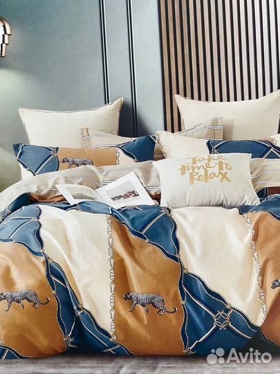 Постельное белье евро сатин хлопок новое