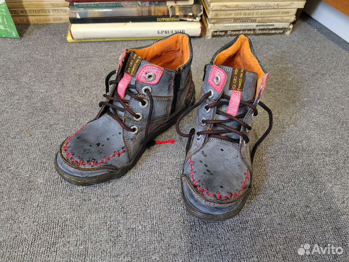 Ботинки кожаные