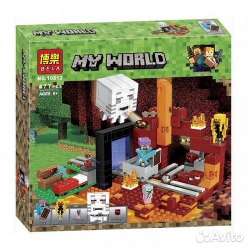 10812 конструктор MY world 477 деталей