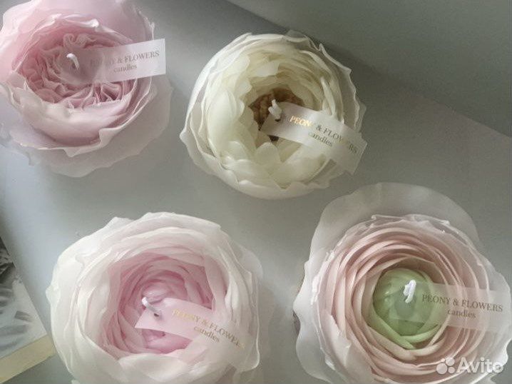 Свечи-цветы пионы ручной работы Обучение