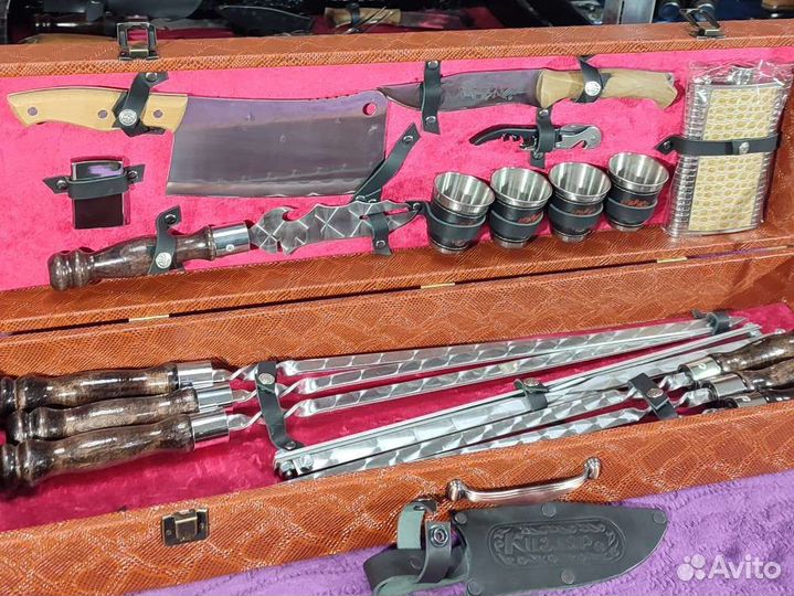 Шампура в кейсе набор