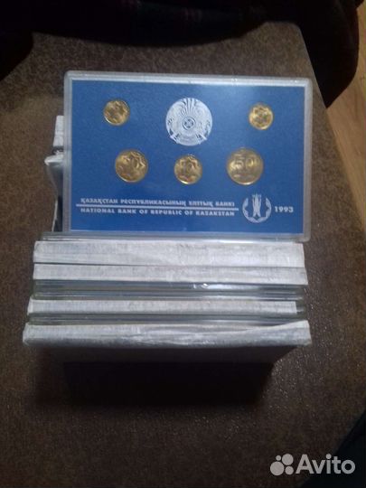 Первые монеты казахстана набор 1993 год