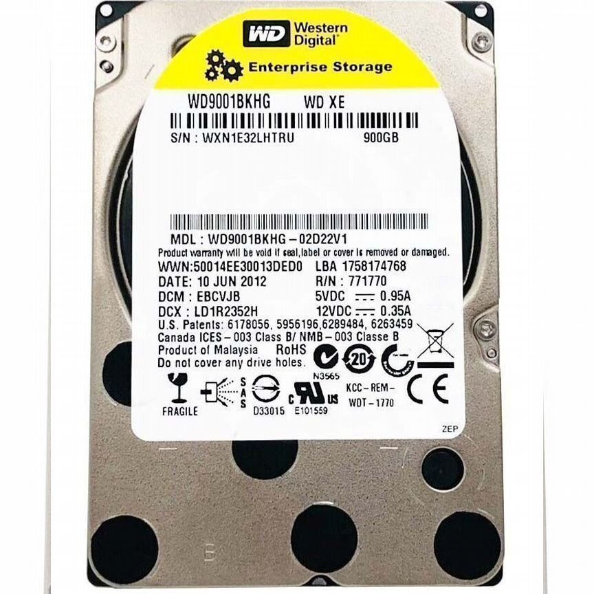 [WD9001BKHG] Жесткий Диск Wd 900gb Sas 2.5 Wd9001bkhg