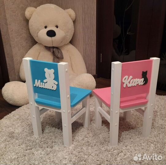 Детские столы и стульчики с именем ребенка