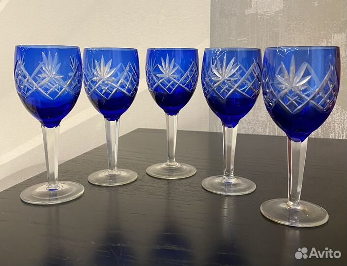 Фужеры Гусь хрустальный СССР