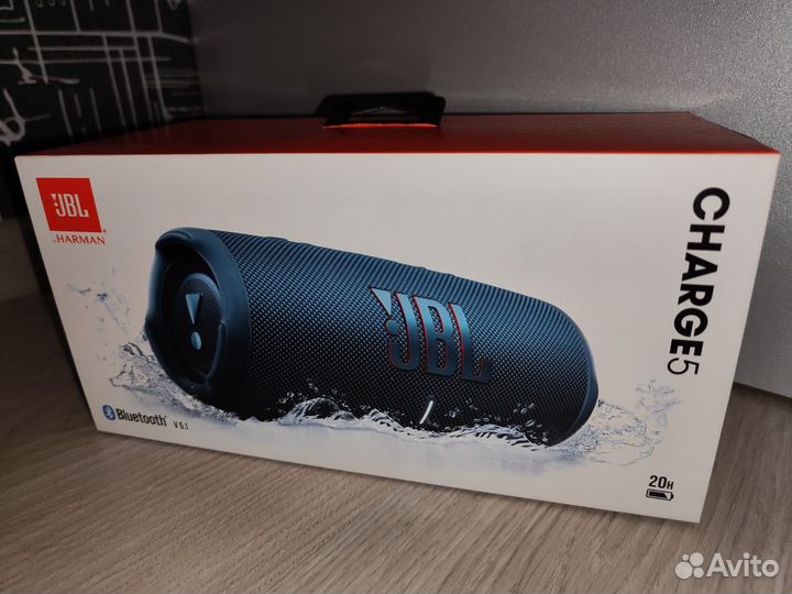 Bluetooth колонка JBL charge 5 синий