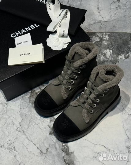 Зимние ботинки chanel