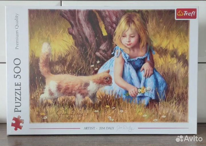 Пазлы 500 деталей trefl castorland ravensburger