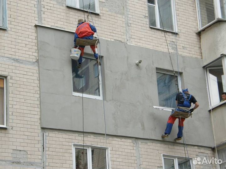 Оштукатуривание кирпичных фасадов