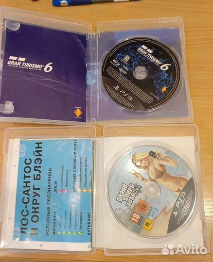 PS3 Игровые Диски GTA 5, Uncharted 3, GT 6