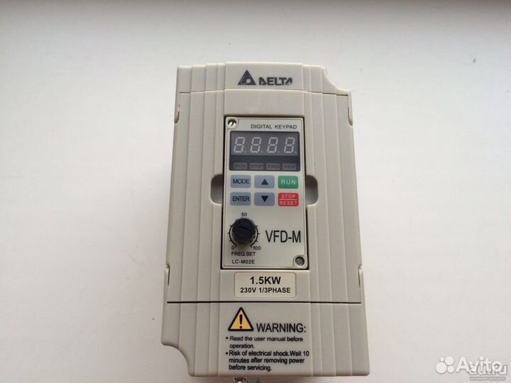 Частотный преобразователь Delta vfd015m21a 1.5кВт