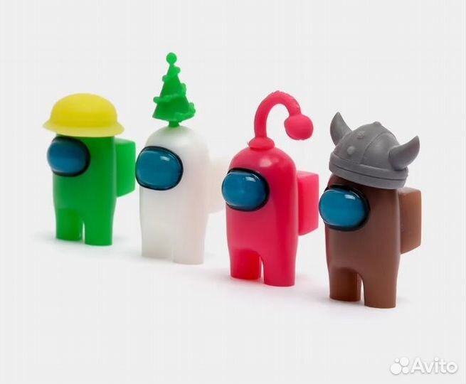 Набор фигурок Амонг Ас (Among Us) со шляпками