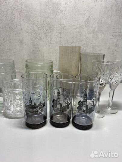 Стопки, стаканы, рюмки СССР