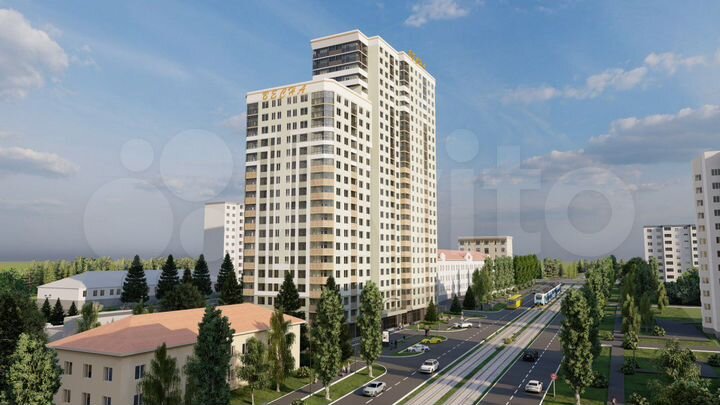 3-к. квартира, 91,8 м², 5/25 эт.
