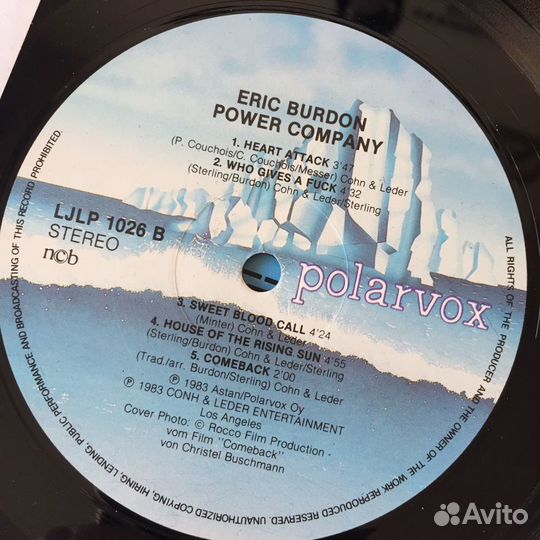 LP Eric Burdon (Animals) - Power Company, Polarvox