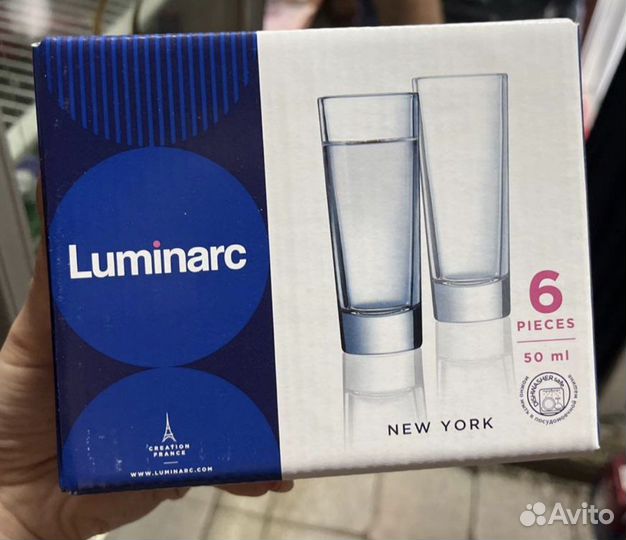 Стопка рюмка luminarc нью-йорк
