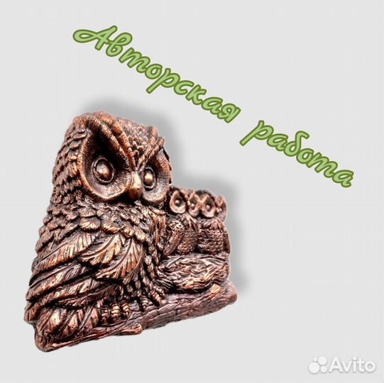 Медные совы. Настенное панно. Авторская работа