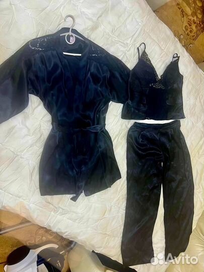 Халат женский шелковый