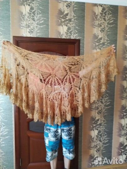 Палантин новый козий пух