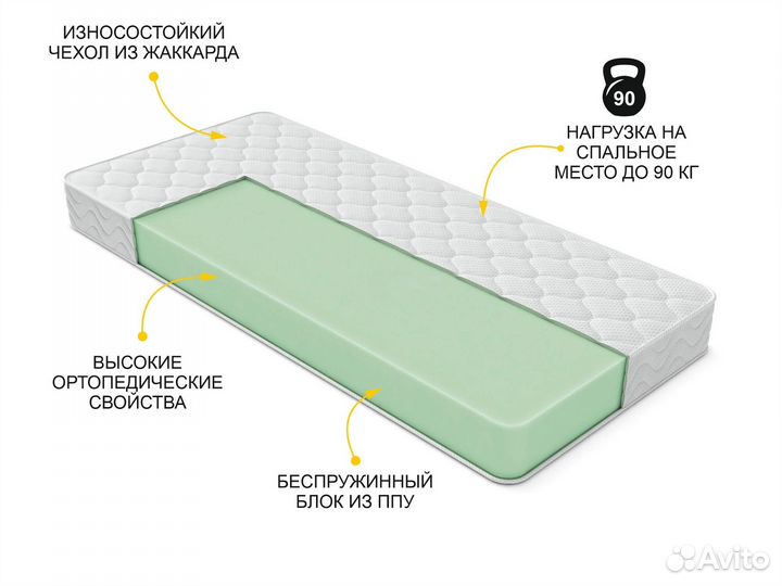 Матрас 90 х 200 бу
