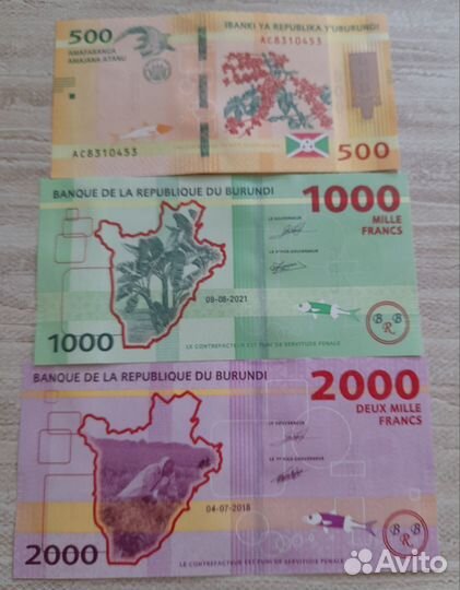 Банкнота Бурунди. UNC