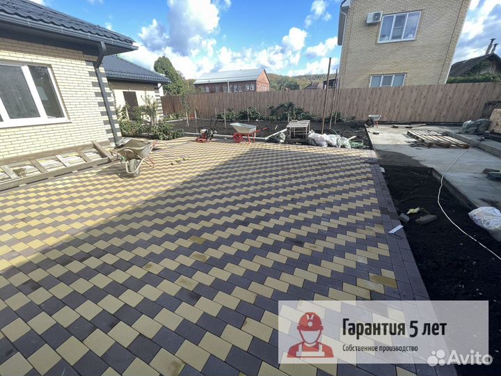 Тротуарная плитка ГОСТ от 100м2