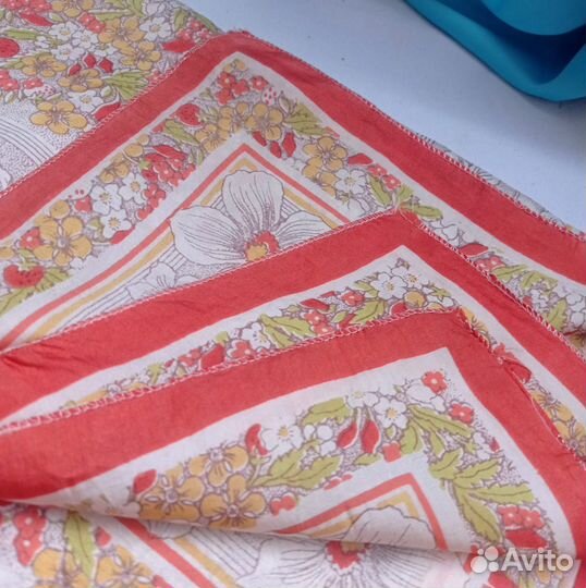 Платок шелковый, винтаж