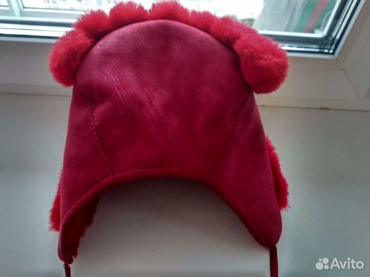 Шапка зимняя для девочки, натуральный мех
