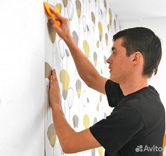 Поклейка обоев