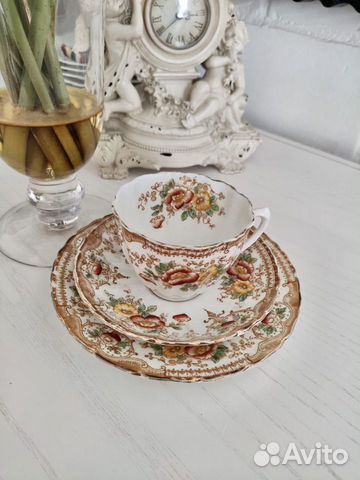 Английский костяной фарфор 1900 год- 4 чайные трио купить в Москве ...