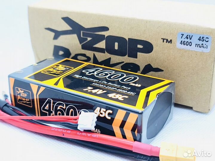 Аккумуляторы Lipo 2s 7,4v 4600mah 45C Новые