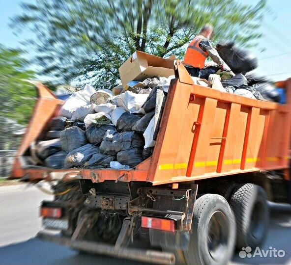 Вывоз строительного мусора камаз 15 тонн
