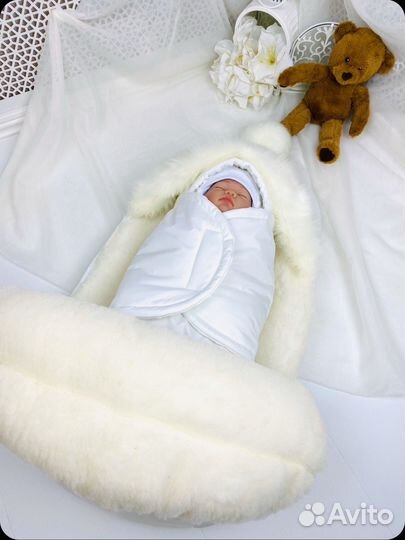 Конверт для новорожденного на выписку зима