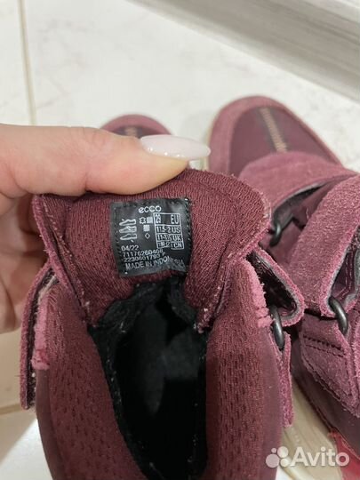 Ботинки зимние для девочки Ecco