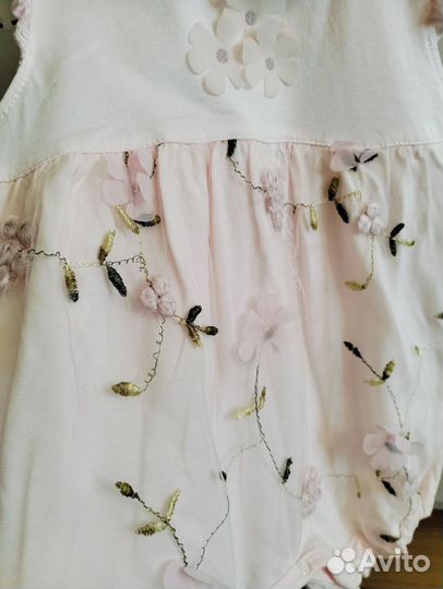 Платье боди для девочки 68