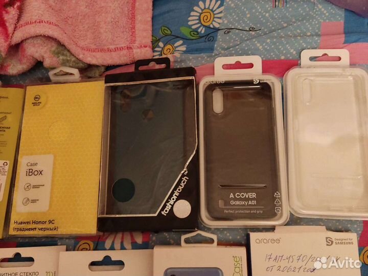 Защитное стекло, чехлы на телефон