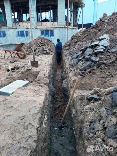 Копка транше ручной