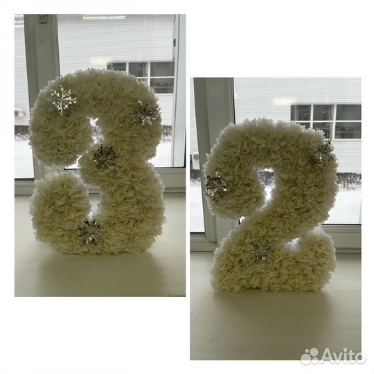 Цифра 2, 3 на день рождения