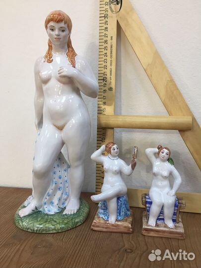 Ярославская майолика купальщица