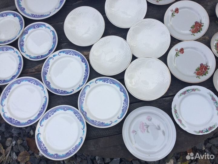 Тарелки блюдца фарфор СССР винтаж