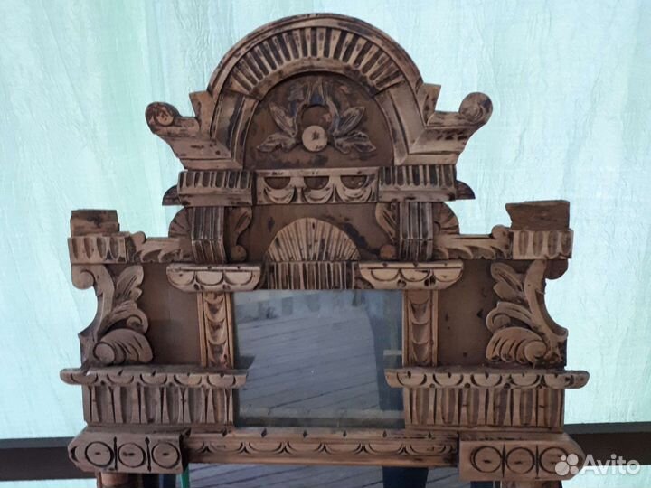 Зеркало настенное старинное, антиквариат