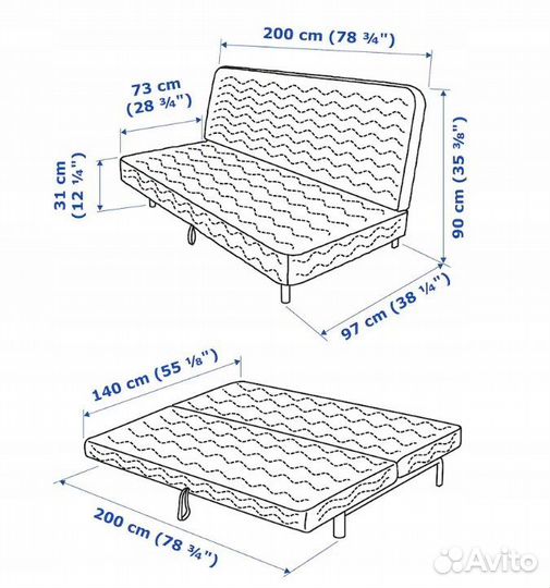 Диван IKEA Бединге