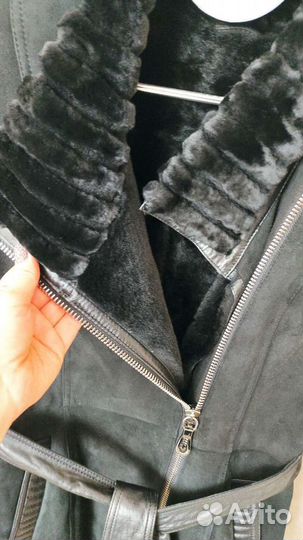 Дубленка натуральная женская 42 44, длина до колен