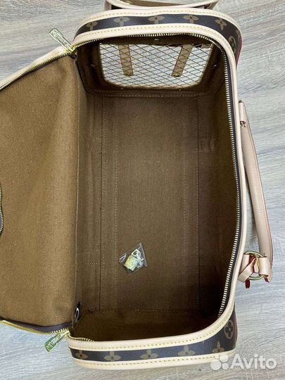 Кожанная переноска Louis Vuitton, Gucci