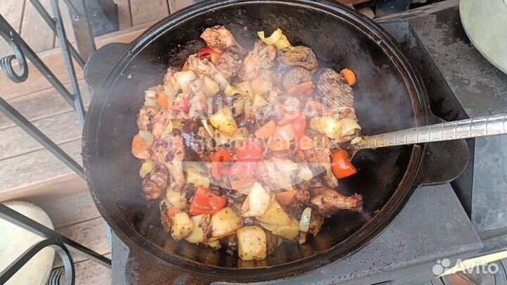 Казан чугунный узбекский 16л