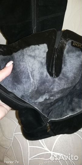 Сапоги женские натуральная замша